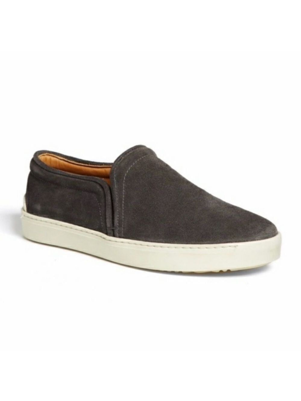 RAG And Bone Charcoal Suede Kent Slip On Sneakers